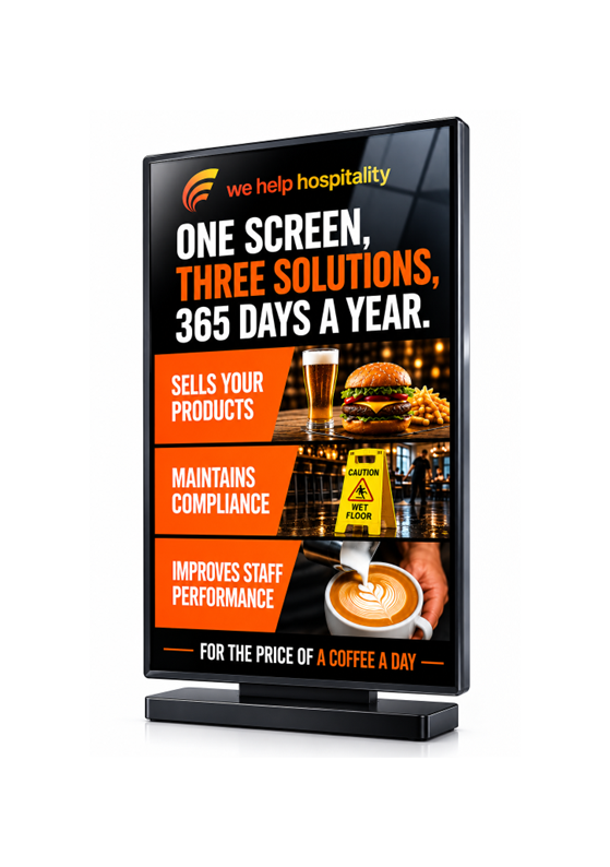 We Help Hospitality screen package